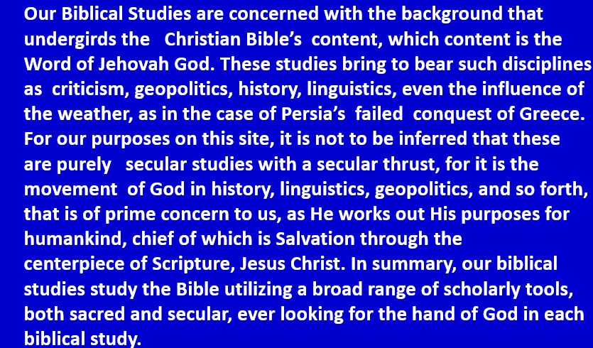 Biblical Studies