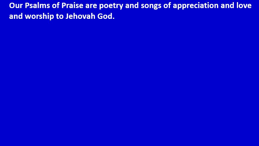 Psalms of Praise